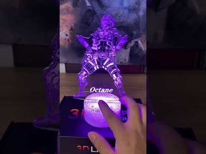 Customized Octane 7 Color Luminous Night Lamp