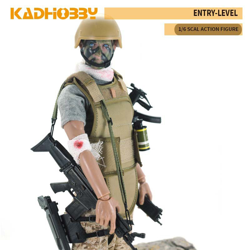 1:6 Injured Soldier Action Figure