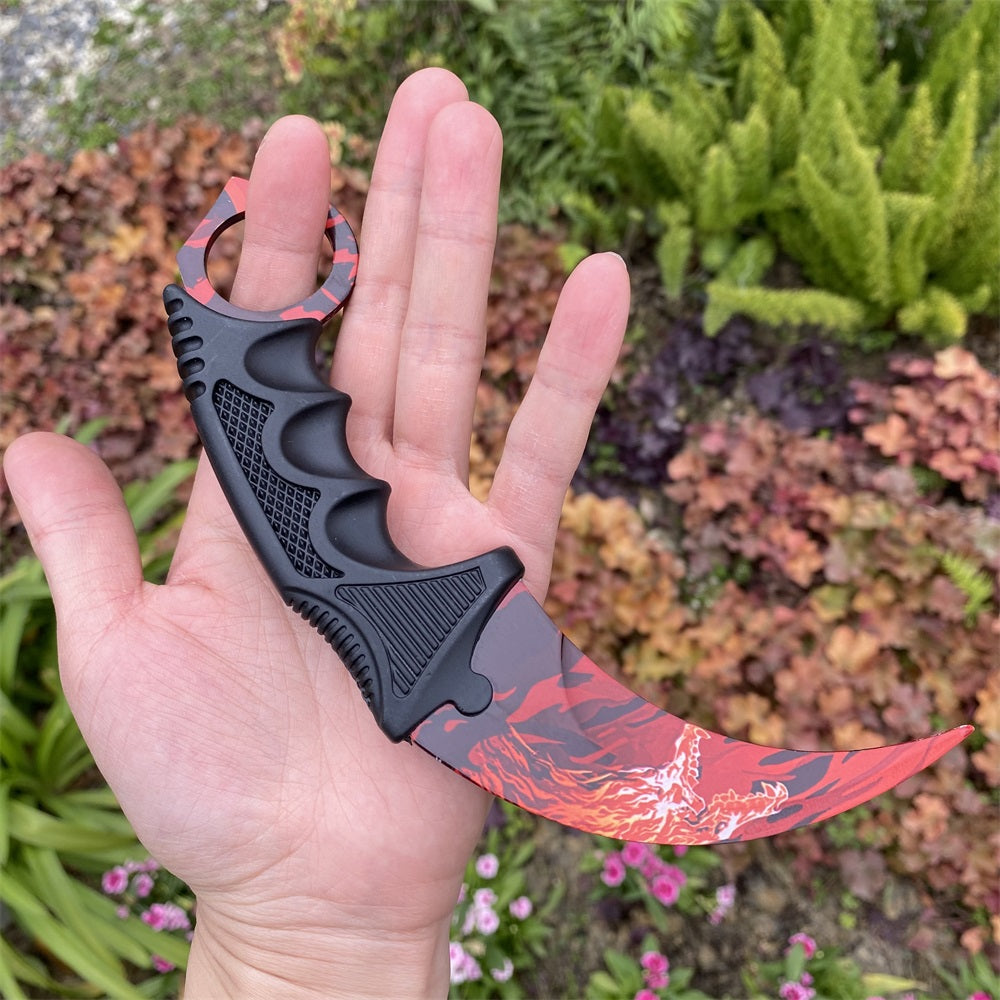 Global Offensive Game Balisong Karambit Blunt Blade Trainer Replica