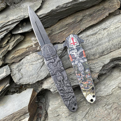 Crusades Knife Knights Templar Folding Knife