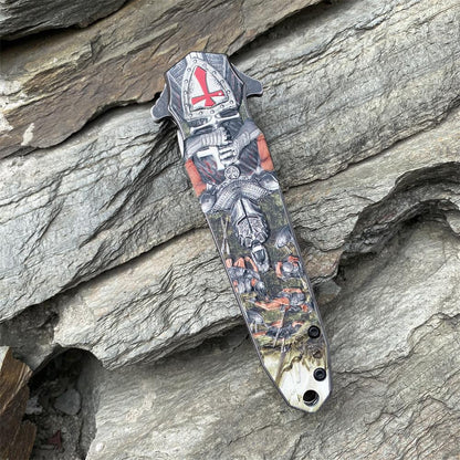 Crusades Knife Knights Templar Folding Knife