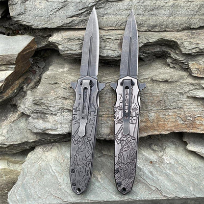 Crusades Knife Knights Templar Folding Knife