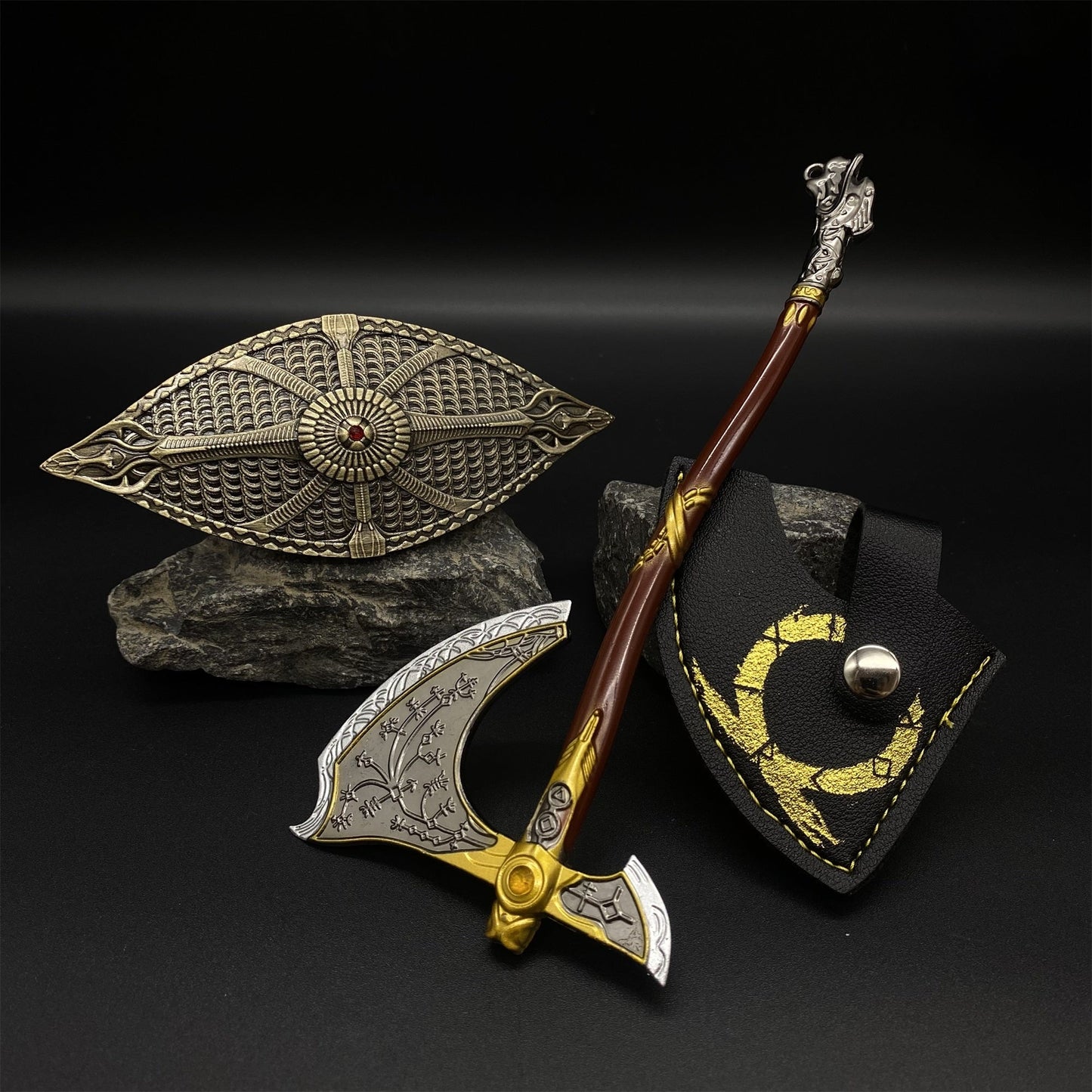 Classical Kratos Blade Leviathan Axe Guardian Shield Replica Collections