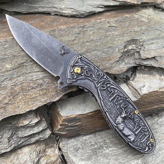 Reindeer Folding Knife