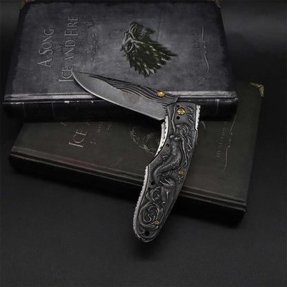 Mermaid Folding Knife Cool Collective Camping Knife