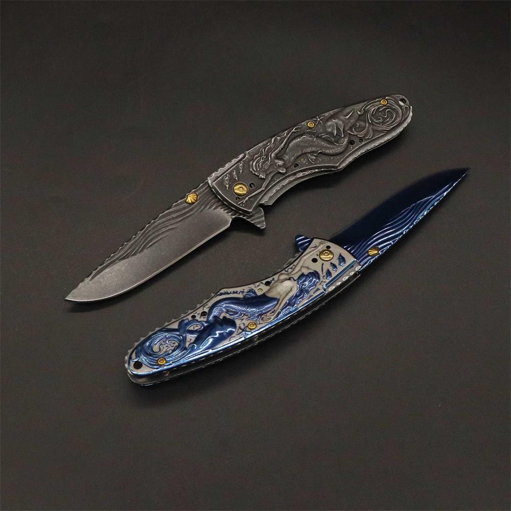 Mermaid Folding Knife Cool Collective Camping Knife