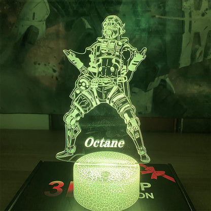 Customized Octane 7 Color Luminous Night Lamp