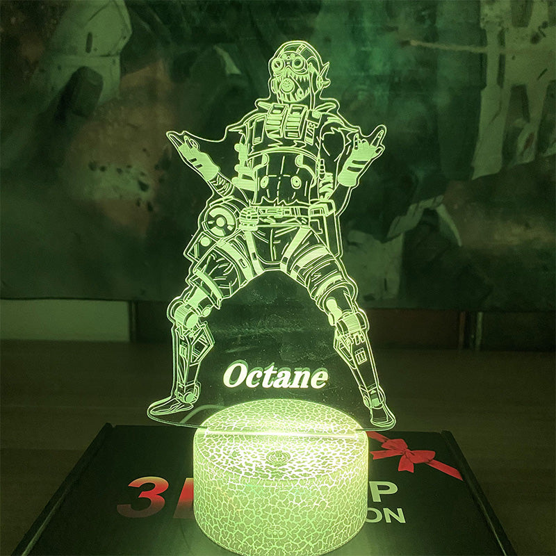 Customized Octane 7 Color Luminous Night Lamp – Leones Marvelous Items