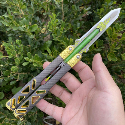 Octane Heirloom V3 Real Liquid Tube Octane Balisong Metal Replica