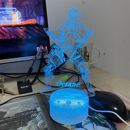 Customized Octane 7 Color Luminous Night Lamp