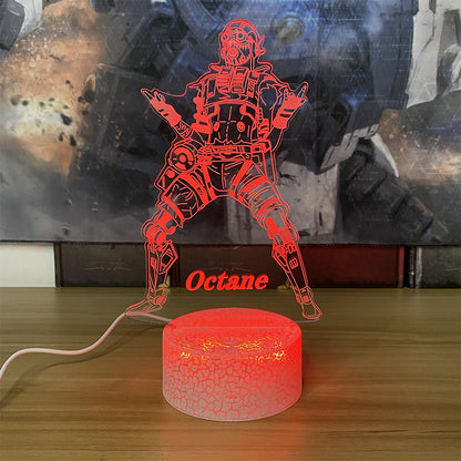 Customized Octane 7 Color Luminous Night Lamp