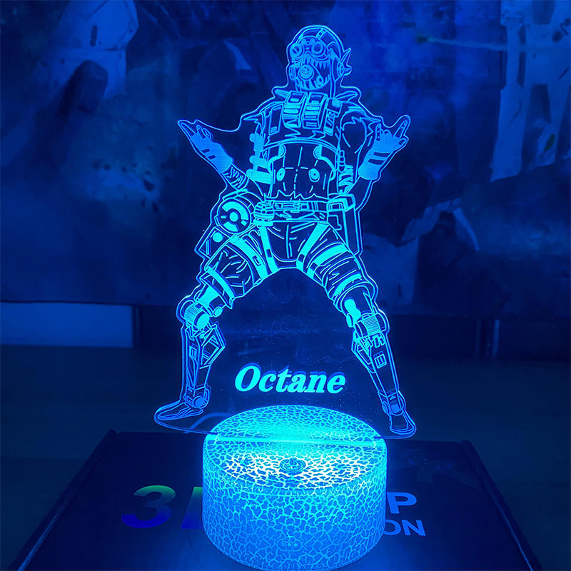 Customized Octane 7 Color Luminous Night Lamp