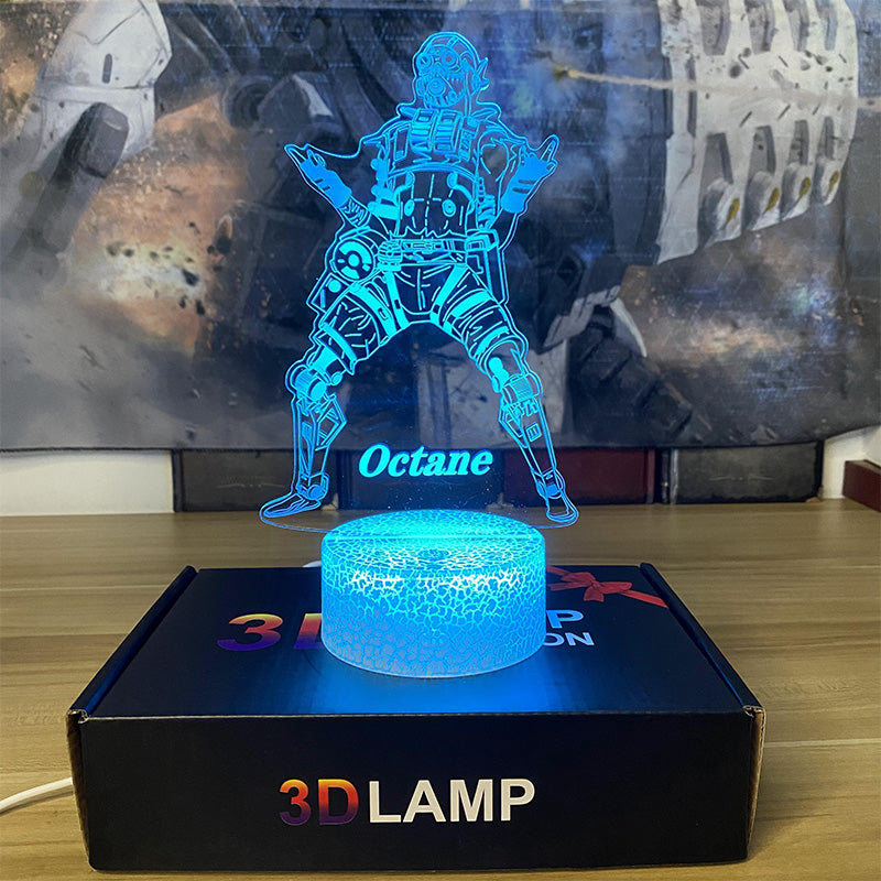 Customized Octane 7 Color Luminous Night Lamp