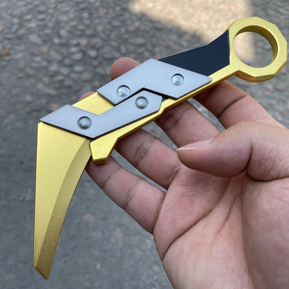 Metal Prime 2.0 Karambit Blunt Blade Trainer Cosplay Prop Game Replica