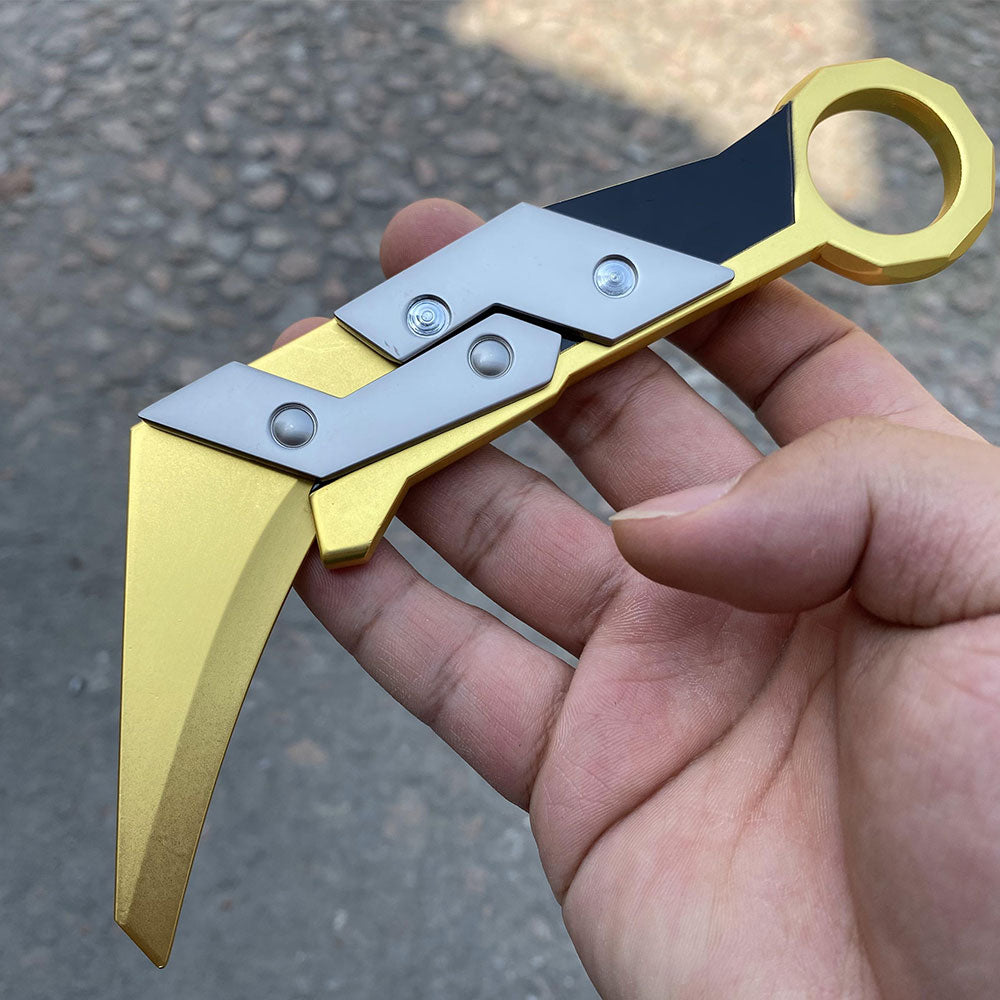 Metal Prime 2.0 Karambit Blunt Blade Trainer Cosplay Prop Game Replica