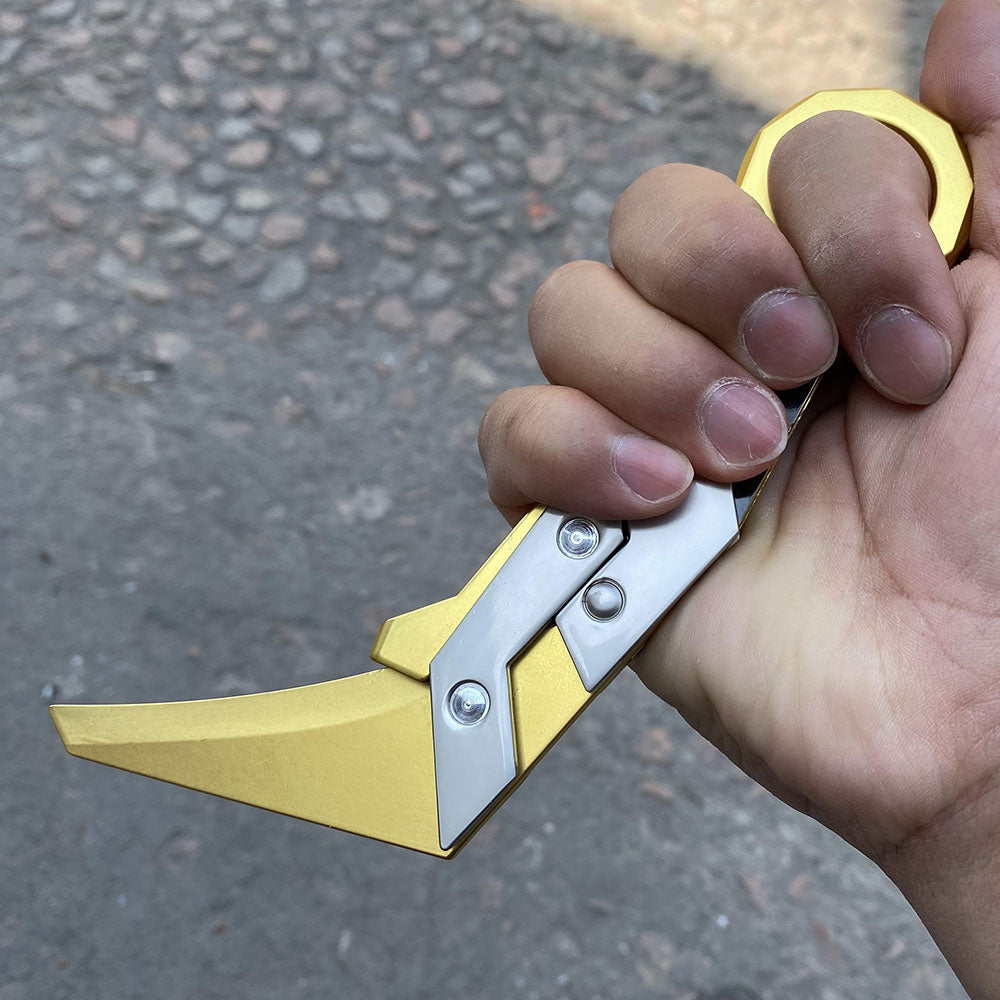 Metal Prime 2.0 Karambit Blunt Blade Trainer Cosplay Prop Game Replica