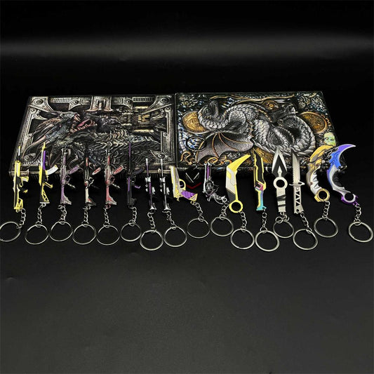 Metal Customized Hot Game Weapons Mini Keychain Pendant