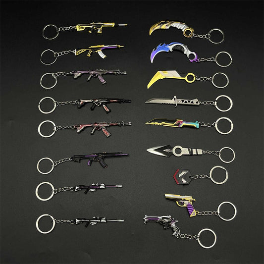 Metal Customized Hot Game Weapons Mini Keychain Pendant