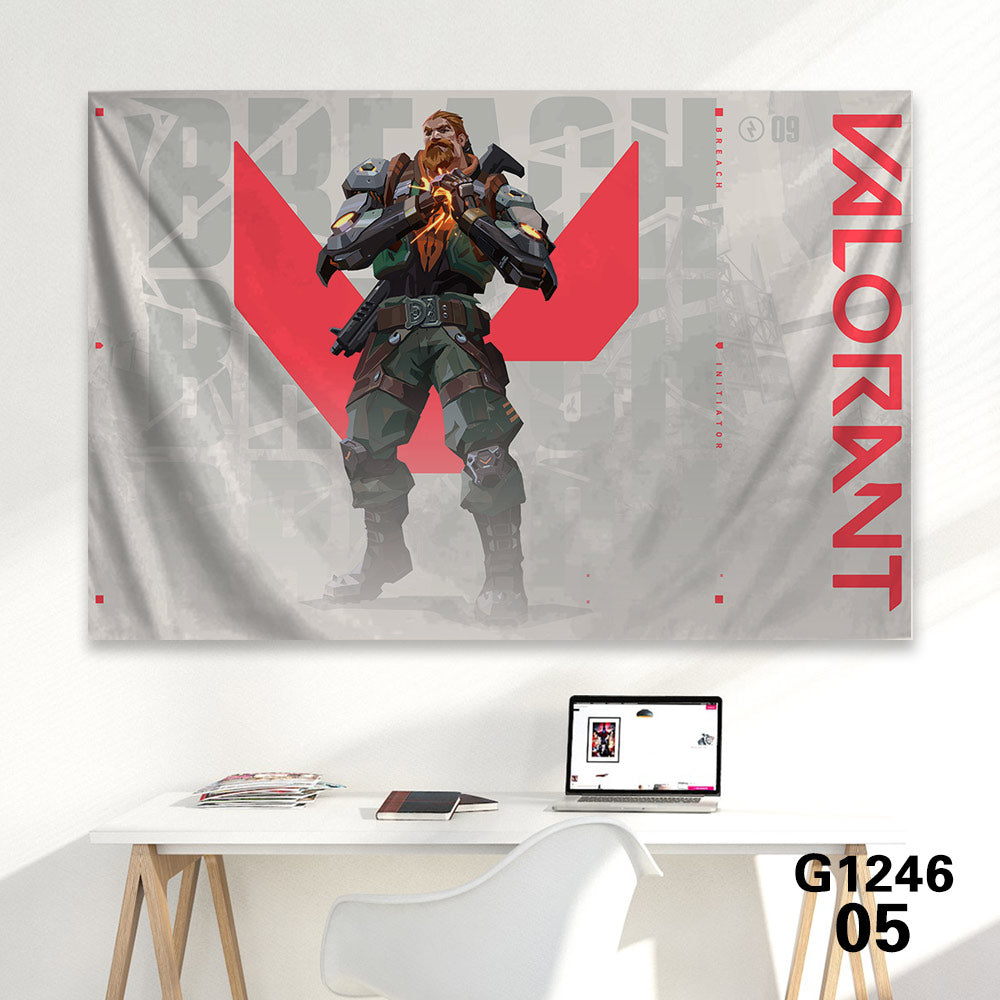 Customized Soft Hot Game Characters Tapestry Wall Arts Gamers Room Decor